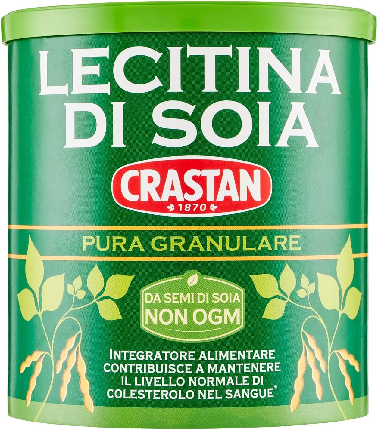 Crastan lecitina di soia pura granulare confezione da 250 grammi (1000010103)