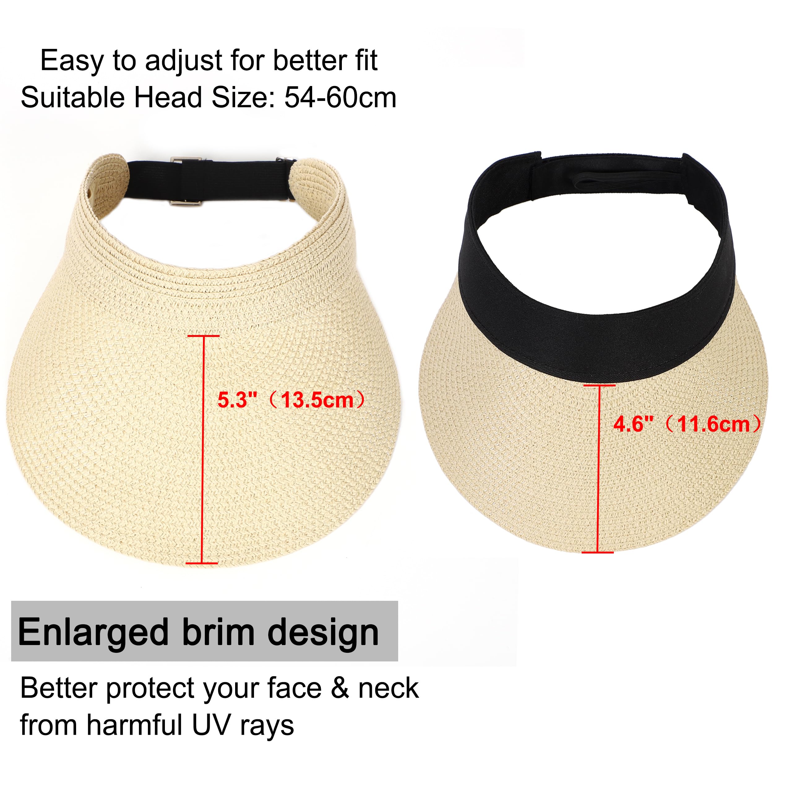 sy soul young Sonnenhut Damen Sommer Strohhut faltbar uv Schutz 50 Sun hat