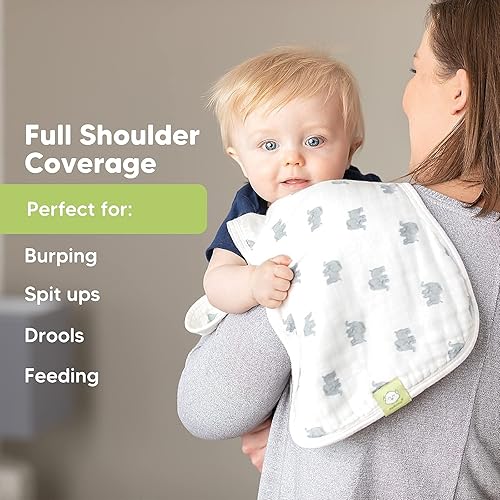 Miniatura 6 de Paquete de tela de muselina absorbente grande y sábana de colchón para cuna, diseño neutro para bebé, niña, niño, regalo perfecto para baby shower