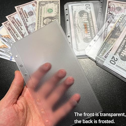 Miniatura 4 de UMSICHT 12 bolsillos para carpetas A6 sin cremalleras, sobres de presupuesto sin cremallera para el sistema de efectivo, bolsa A6 para carpeta de 6