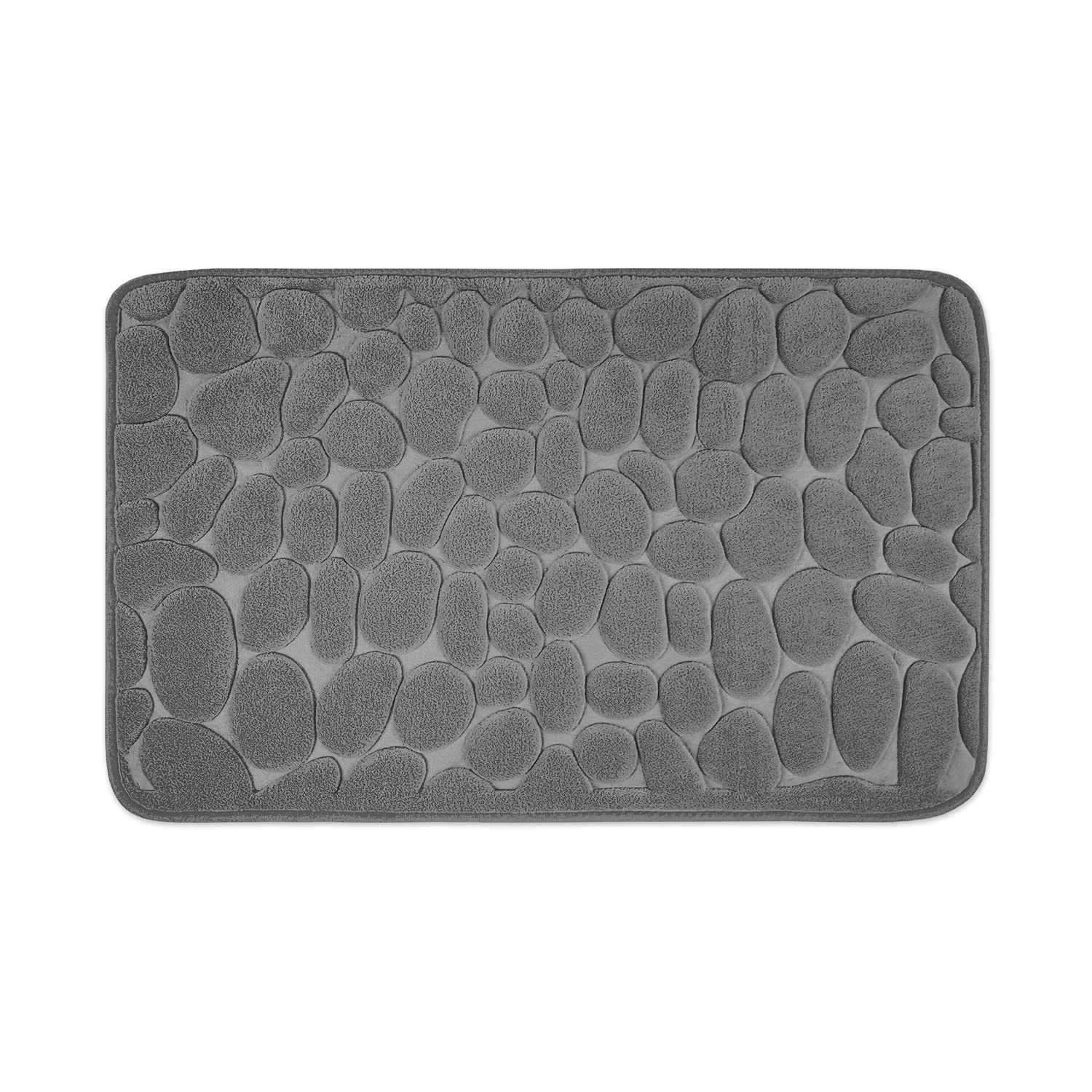 WohnDirect - Tappeto da bagno in memory foam, antiscivolo, lavabile e ad asciugatura rapida, 50 x 80 cm