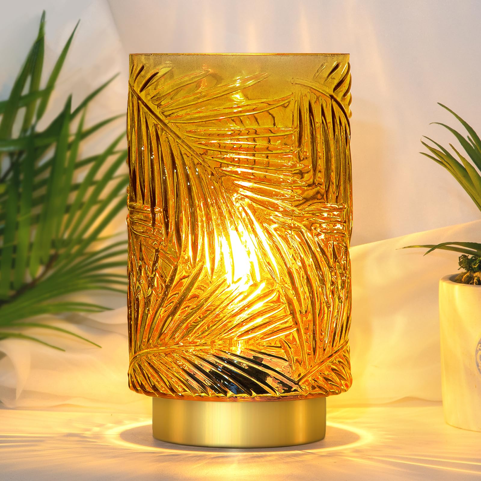 Battery Operated Table Lamp, Cordless Lamps for Home Decor, Battery Powered Nightlight with LED Bulb with Timer, Decorative Lights for Living Room