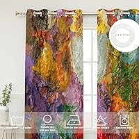 Vista 79 de Cenefas de cocina modernas con patrón de cobre marrón dorado para ventanas, cenefas opacas abstractas de marcas de arañazos y cortinas opacas