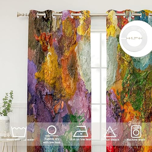 Miniatura 79 de Cenefas de cocina modernas con patrón de cobre marrón dorado para ventanas, cenefas opacas abstractas de marcas de arañazos y cortinas opacas