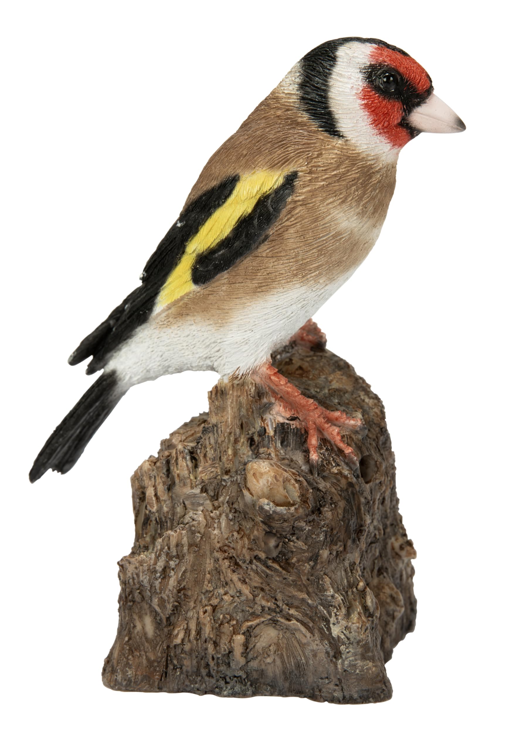 Vivid Arts - Singing Songbird – Realistic Goldfinch Bird Ornament – Pet Pal Collection