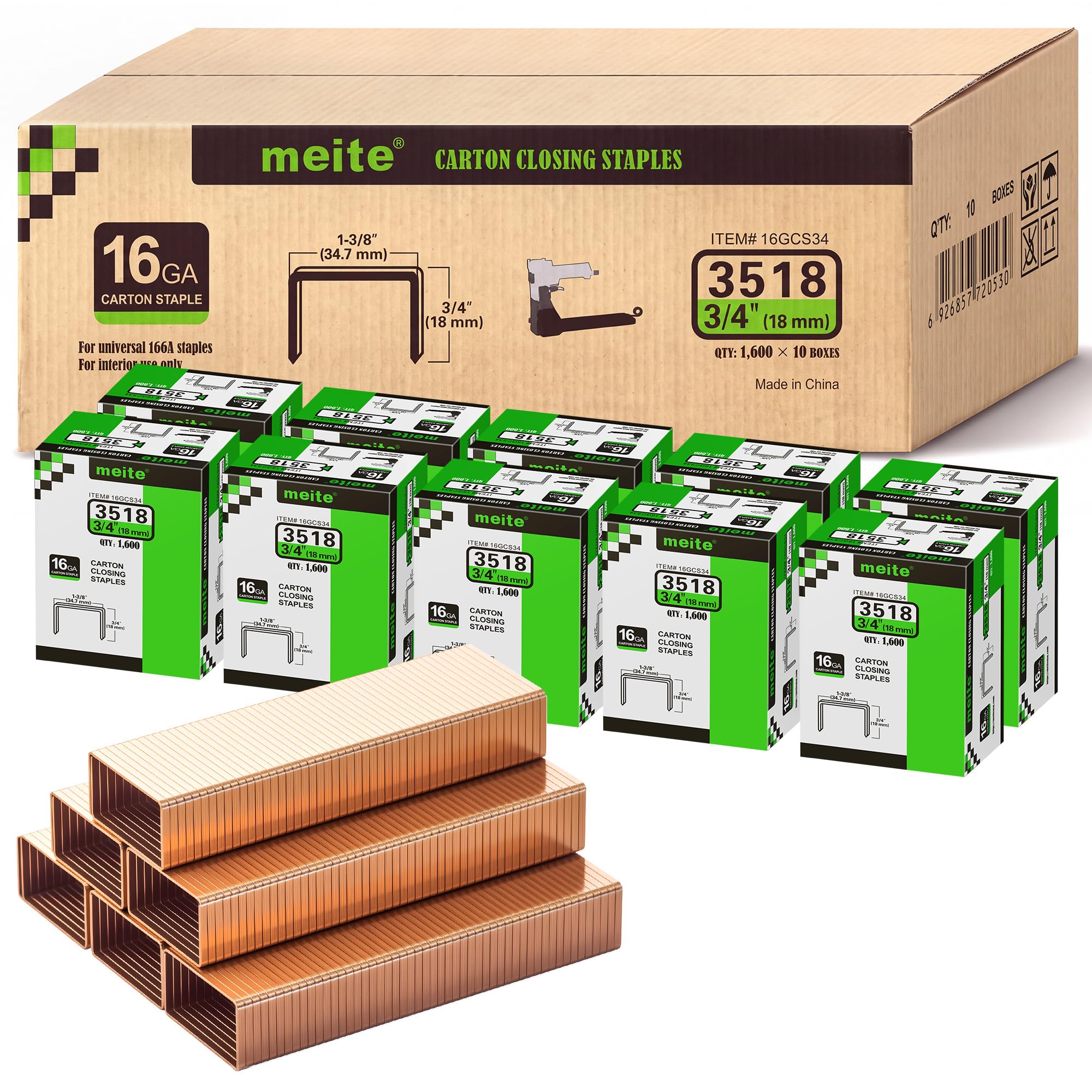Meite Box Staples - 1600 Count -12