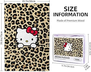 Amazon.co.jp: ハローキティ ヒョウ柄 ジグソーパズル 1000ピース