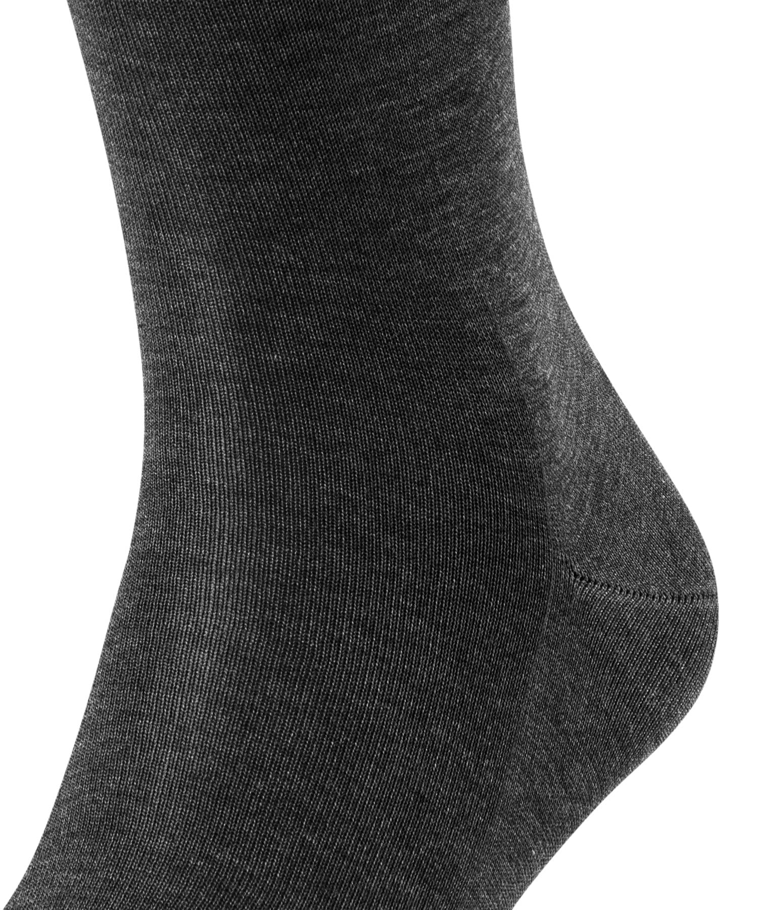 FALKE Tiago M Kh coton fil d'Écosse durable unies 1 paire, Chaussettes longues Homme, Gris Anthracite Melange 3095, 41-42