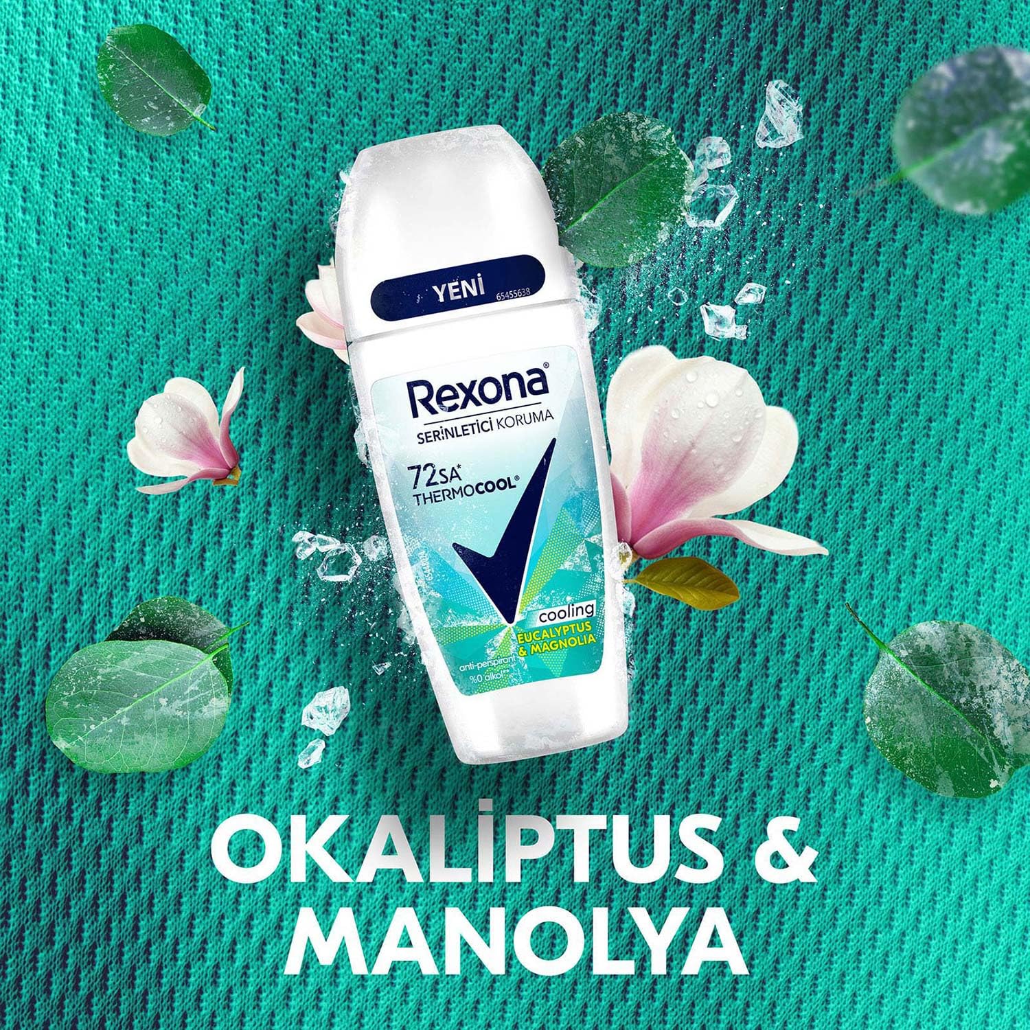 Rexona Thermocool Kadın Roll-On Deodorant Eucalyptus & Magnolia 50 Ml