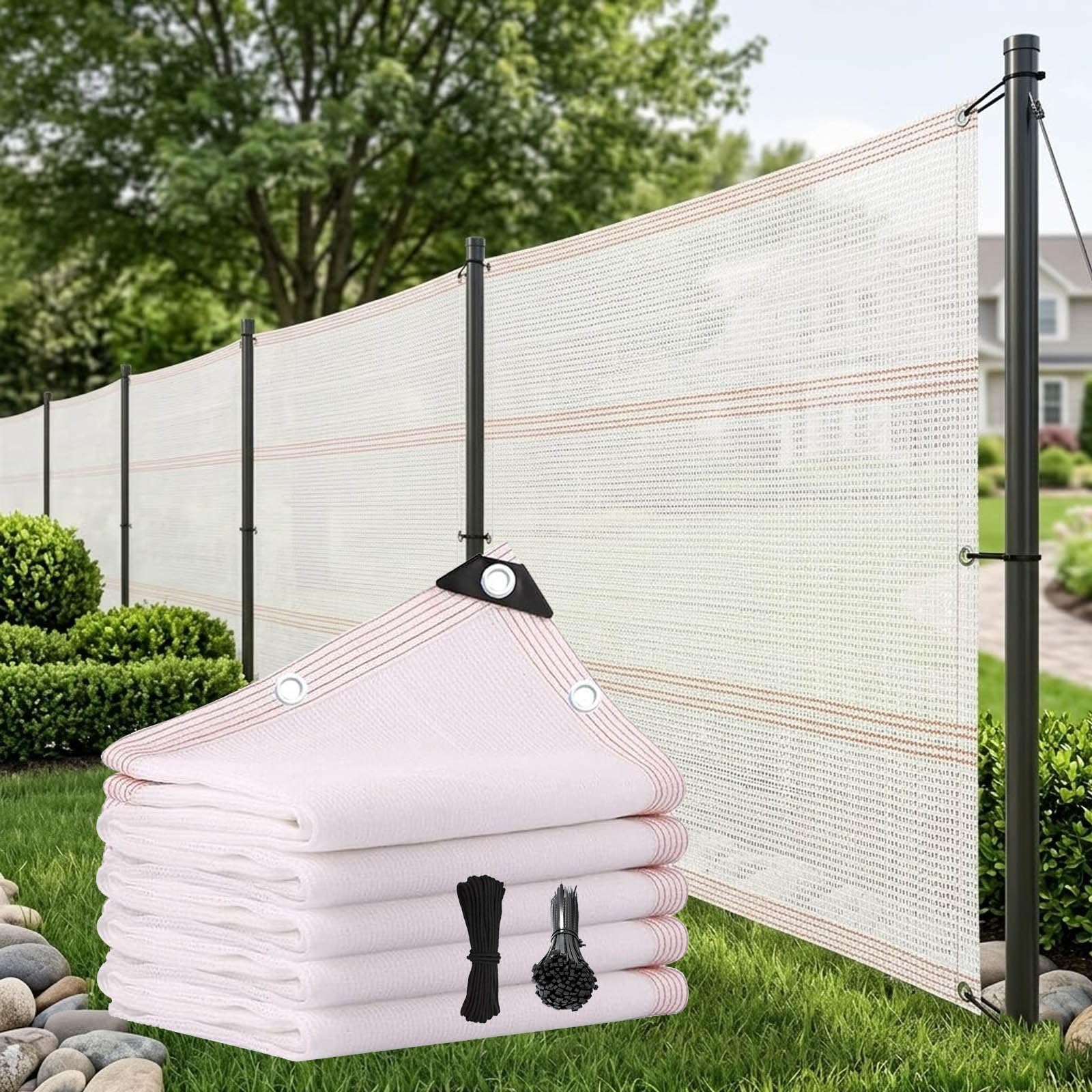 50% żywica UV biała efor ogród 16 x 50 m siatka z przelotkami, oddychająca plandeka siatkowa do domu i roślin