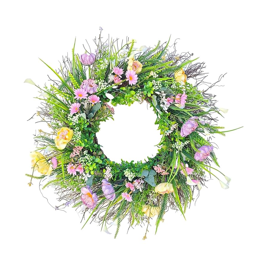 Amazon.co.jp: Generic 玄関ドアの壁に掛ける夏の花のガーランド