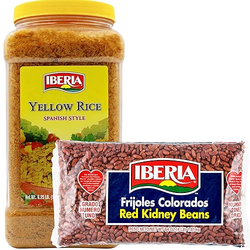 Miniatura 1 de Iberia Frijoles rojos, 4 libras y arroz amarillo iberia 6.25 libras.