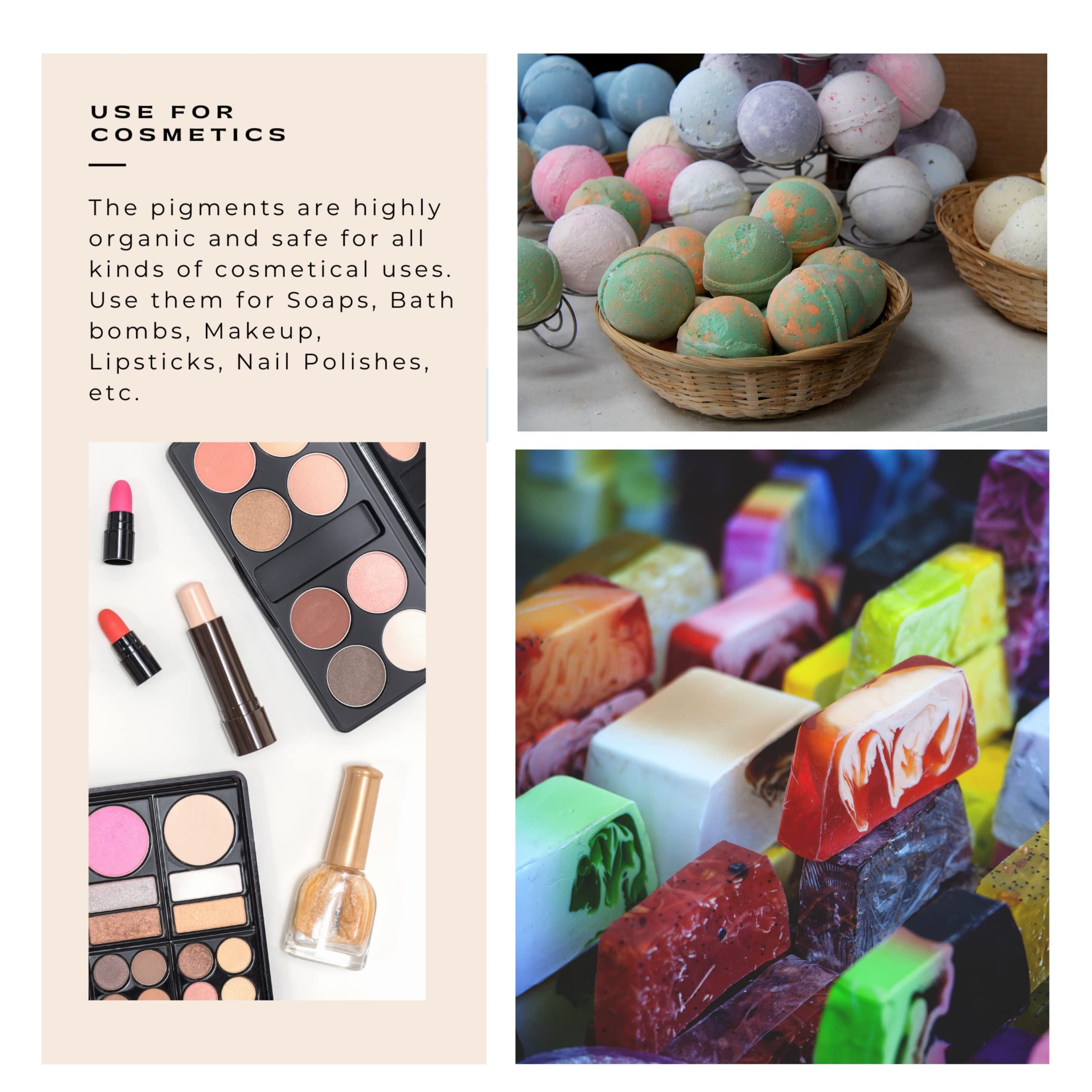 Buy Mica Powder for Epoxy Resin, Set of 24 Colors 0.18oz (5g) of