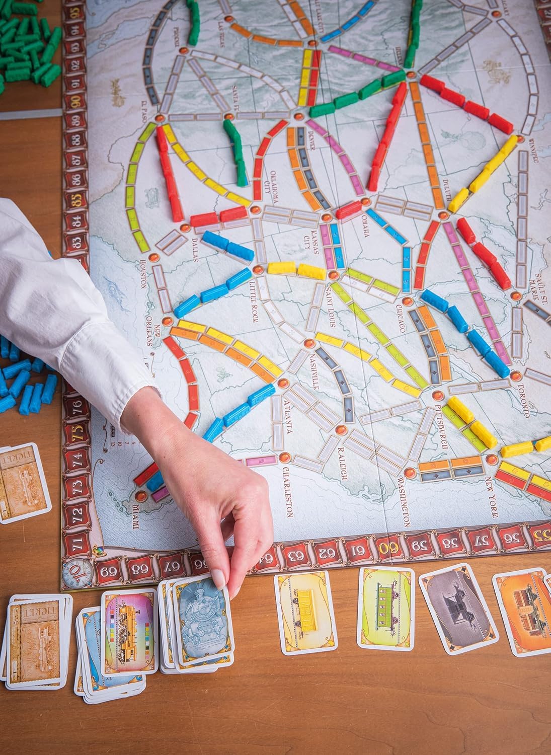 Days of Wonder Ticket to Ride - USA Niños Estrategia - Juego de tablero (Estrategia, Niños, 60 min, Niño/niña, 8 año(s), Alan R. Moon) – Versión Francesa