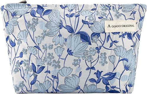 Bolsas de cosméticos para mujer, bolsa de maquillaje estética grande, organizador de cuidado de la piel, bolsa de maquillaje floral, bolsas lindas