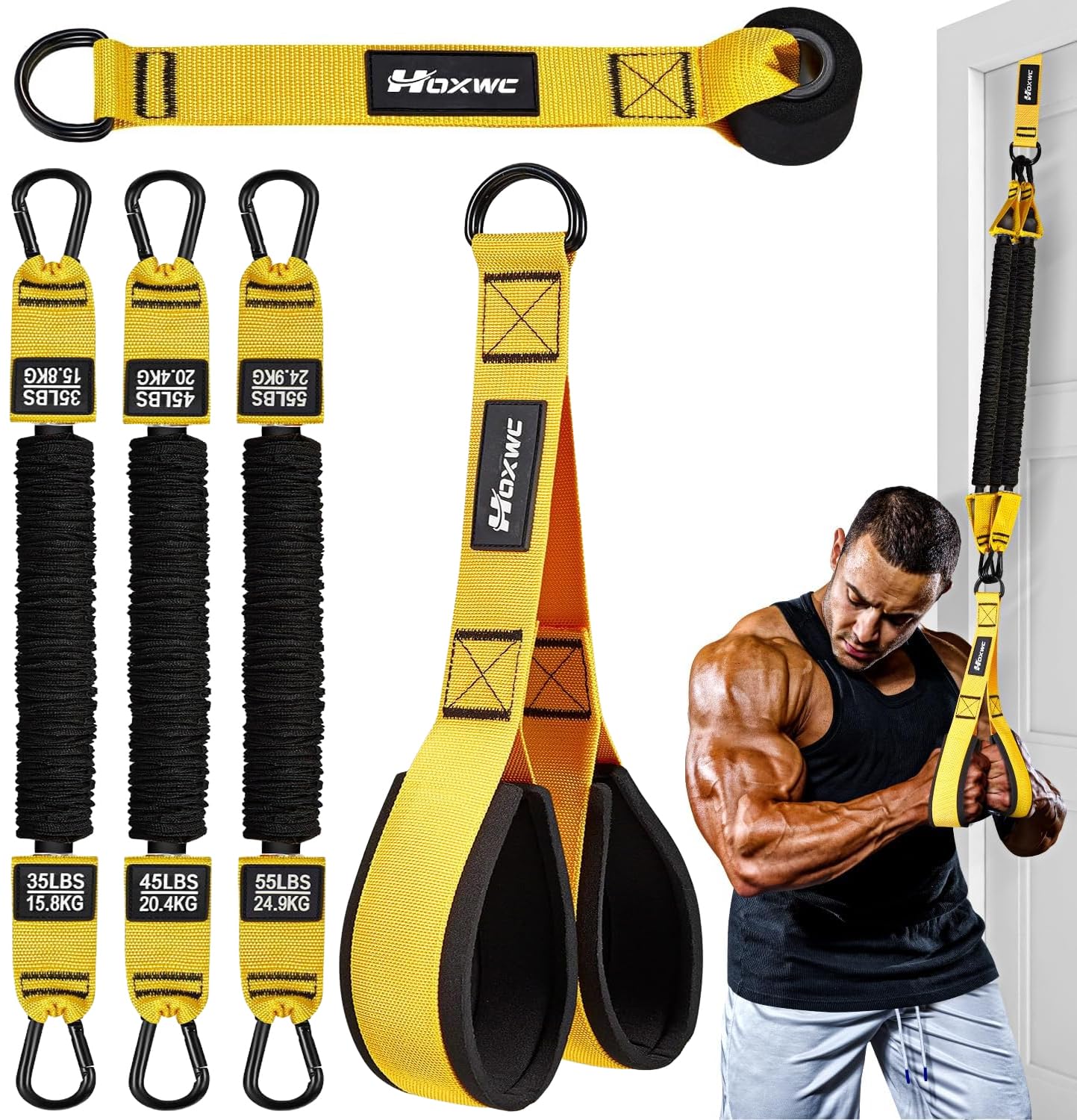 Amazon.com: HOXWC Resistance Bands with Handles, Exercise Bands