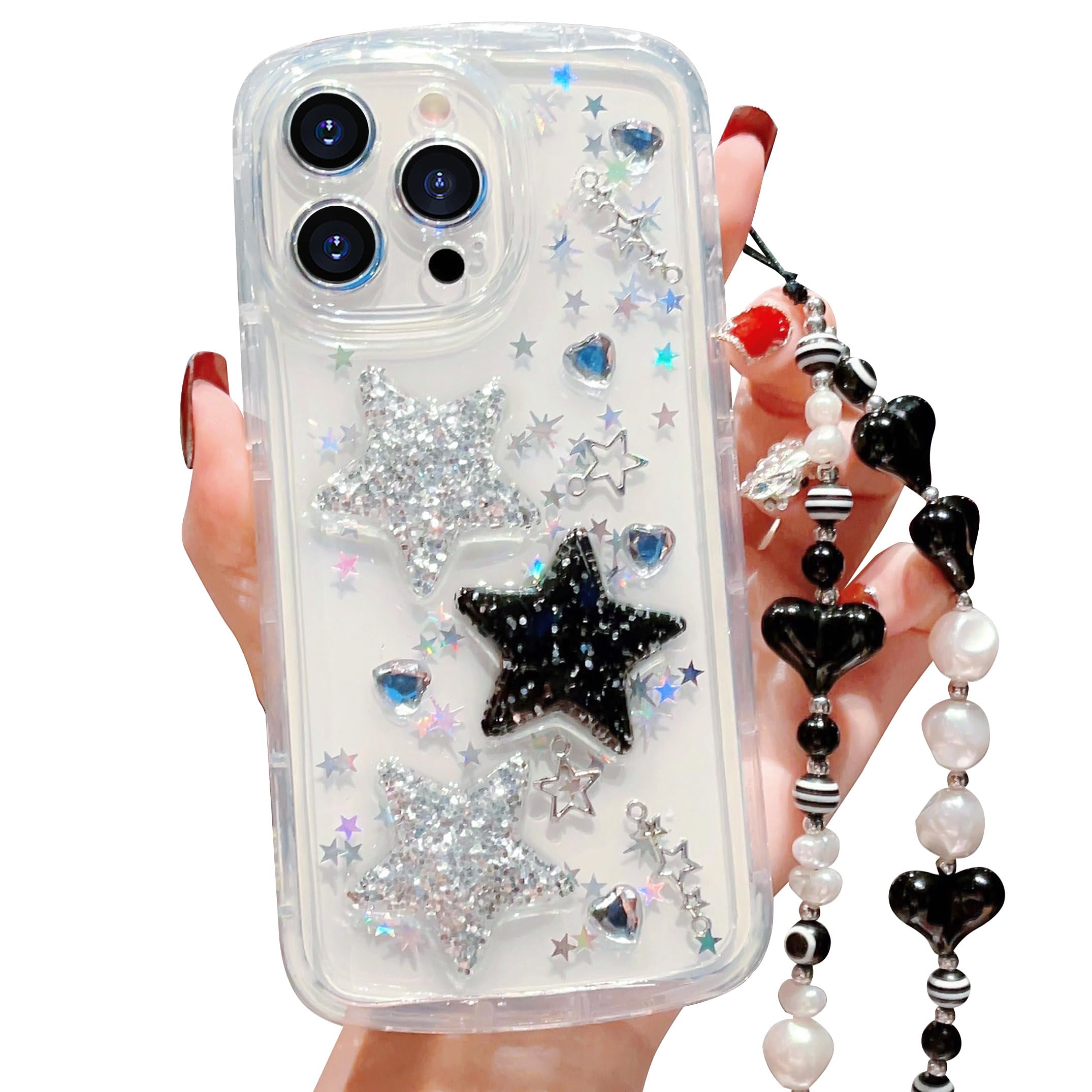 Amazon.co.jp: ZSYTZL iPhone 15 Pro用ケース クリア かわいい 3D