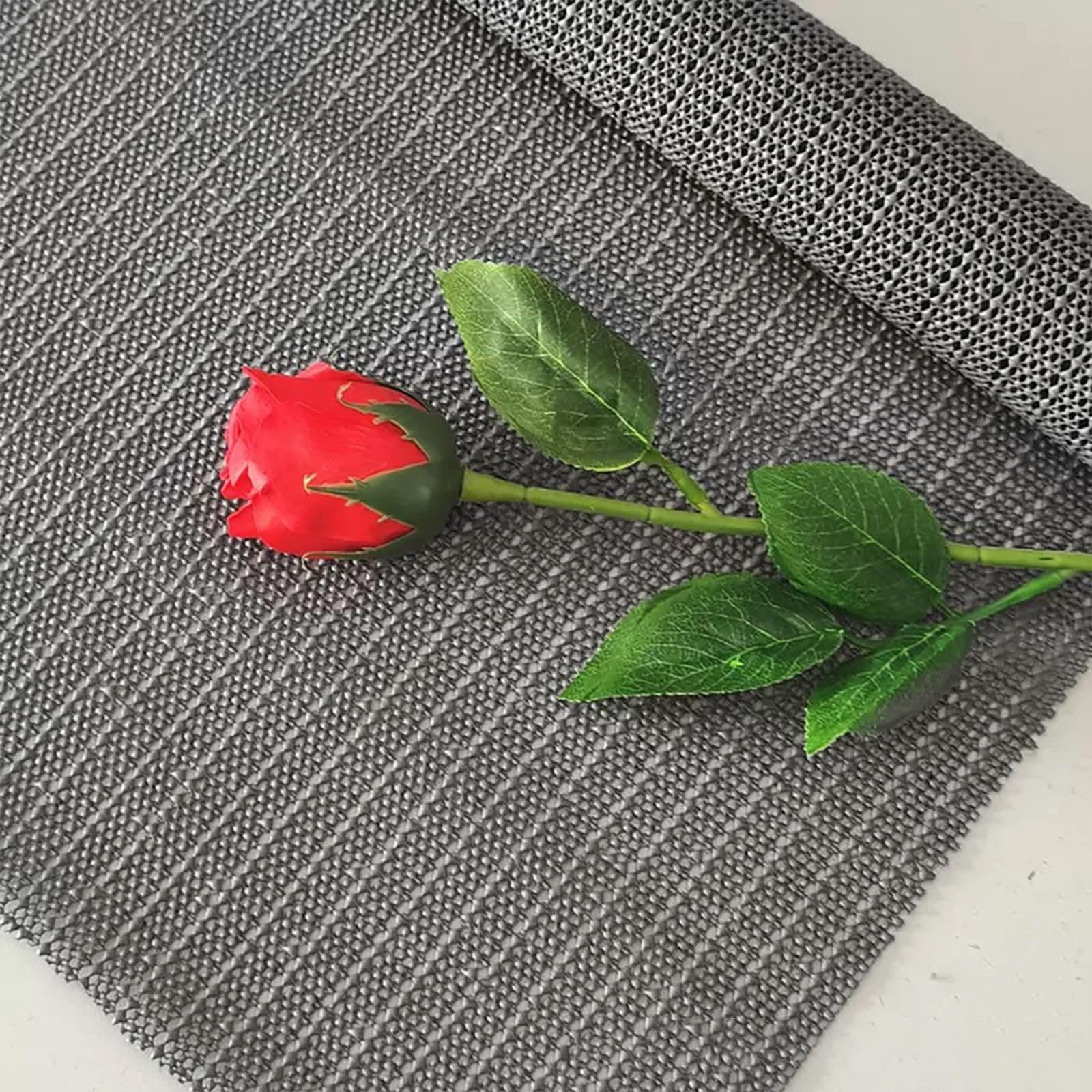 Rutschmatte Teppich 160 x 250 cm Waschbare, Wiederverwendbare, Hält Ecken Flach, Zuschneidbar, Anti Rutsch Matte Mehrzweck, rutschfeste Unterlage für Zuhause, Grau