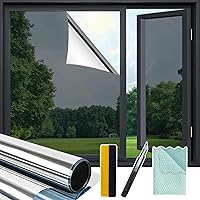 Vista 14 de Niviy Película unidireccional para ventana, privacidad diurna, efecto espejo, tinte reflectante para ventana para el hogar, autoadhesiva, bloqueo