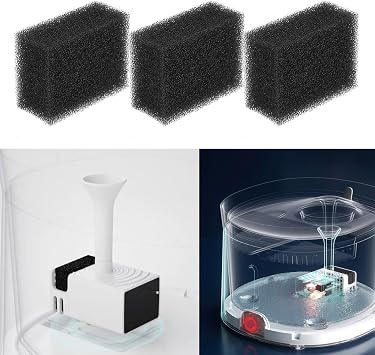 10PCS Water Pump Filter Compatible with Homerunpet WF20 Wireless Pet Fountain Cat Water Dispenser Filters Replacement Sponge