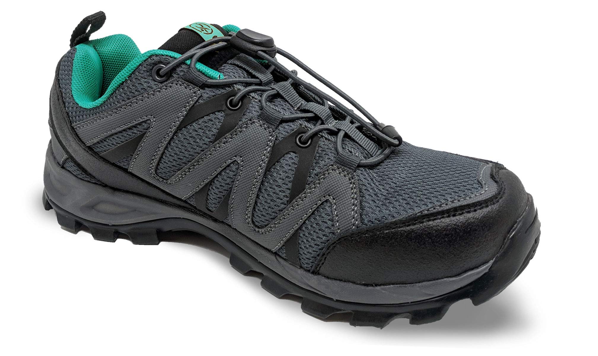 I-RUNNER Men Explorer Black Leather/Mesh 6.5 X-Wide (4E) US