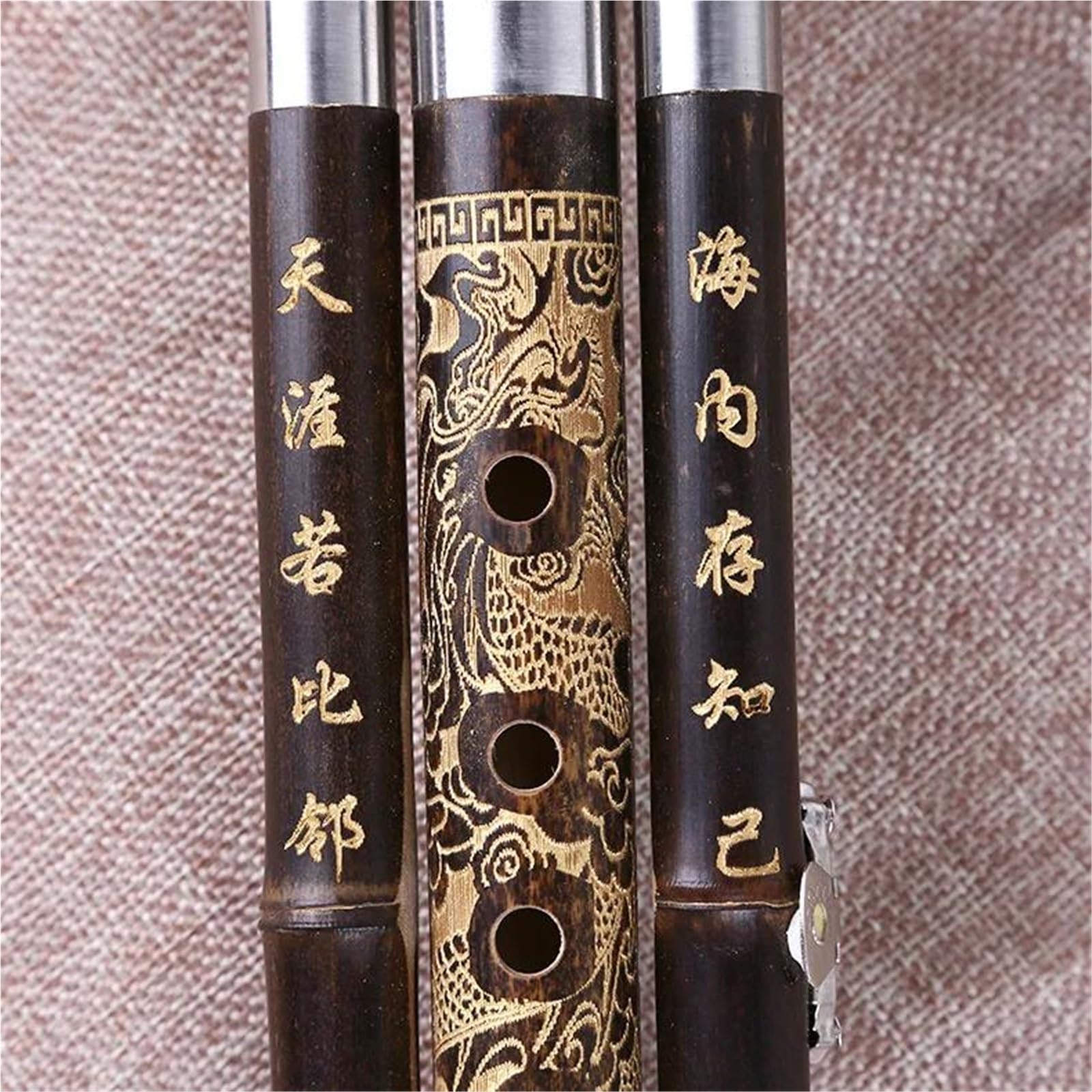 Hulusi Instrument Chinesische Handgefertigte Traditionelle Hulusi Mit Chinesischer Knoten-Kürbisflöte Mit Etui