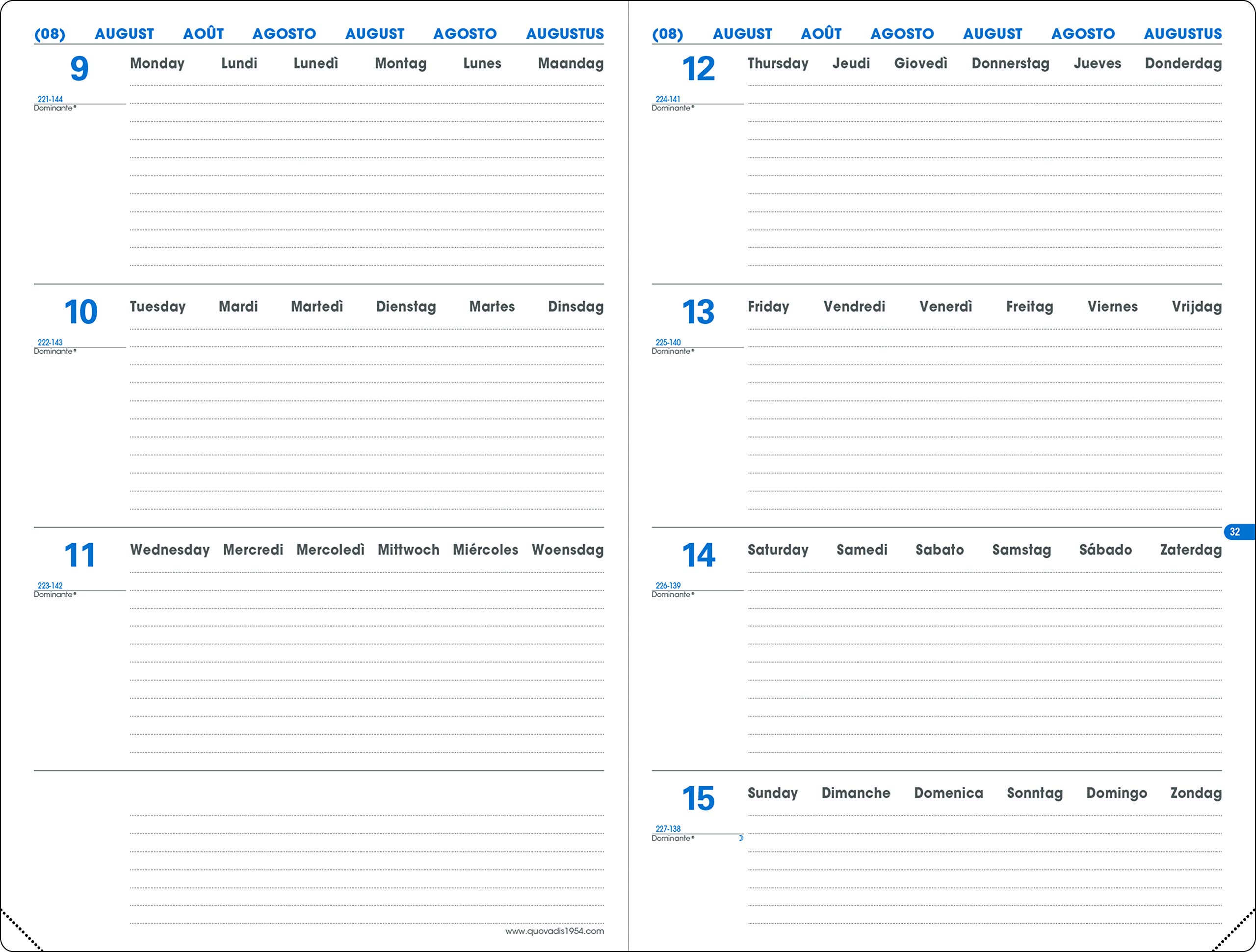 Rido/idé Book Calendar Model Timing 1 (2025) "Confetti", 2 Pages = 1