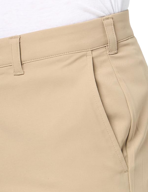 PGA TOUR Men’s Golf Performance Pants with Active Waistband, Classic Fit, Solid Stretch Fabric, Moisture-Wicking, Sun Protection , Chinchilla, 42W x 30L by PGA TOUR - Used condition - Image 3