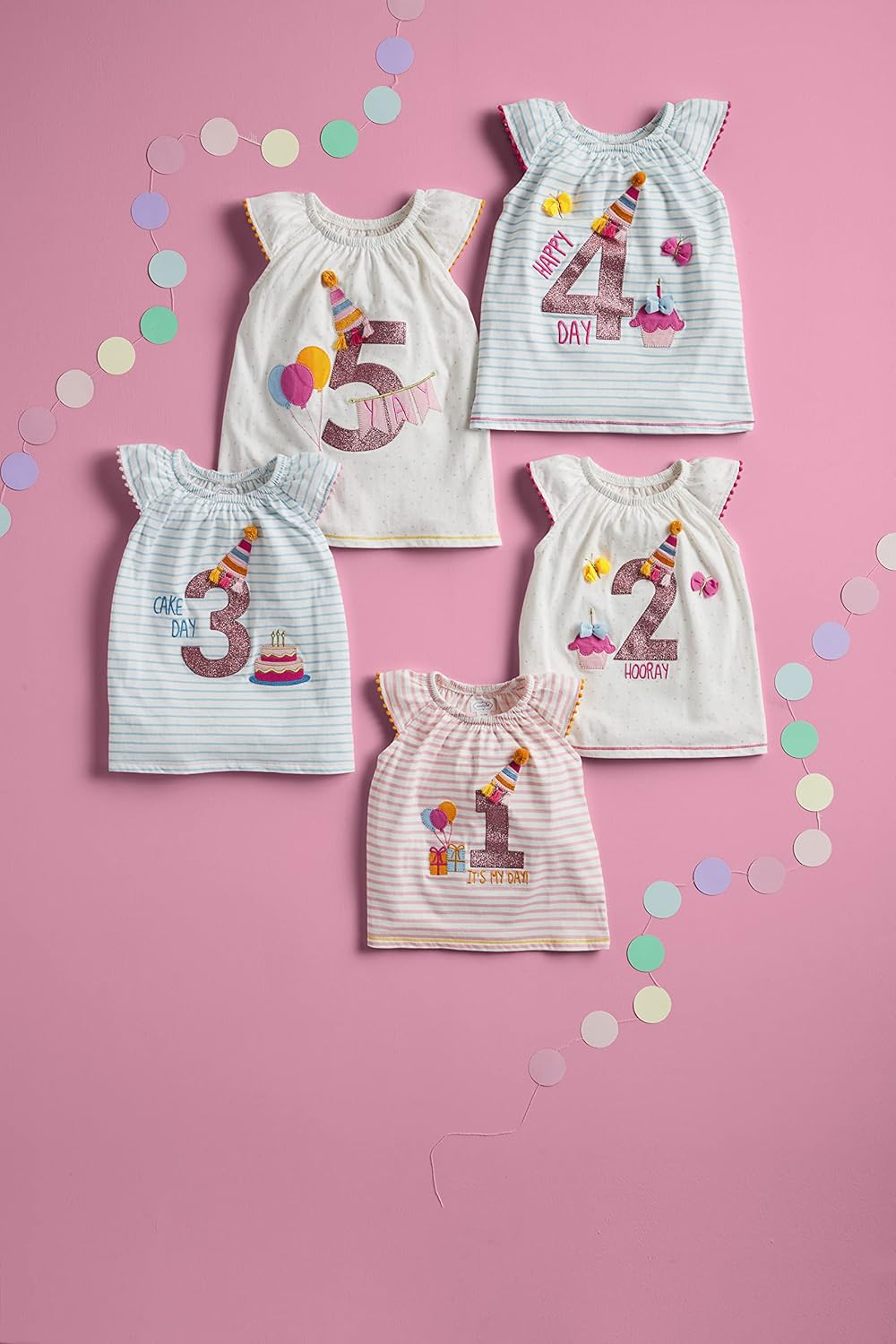 Mud Pie Baby Girls Tunic, 3rd Birthday, 3, Years