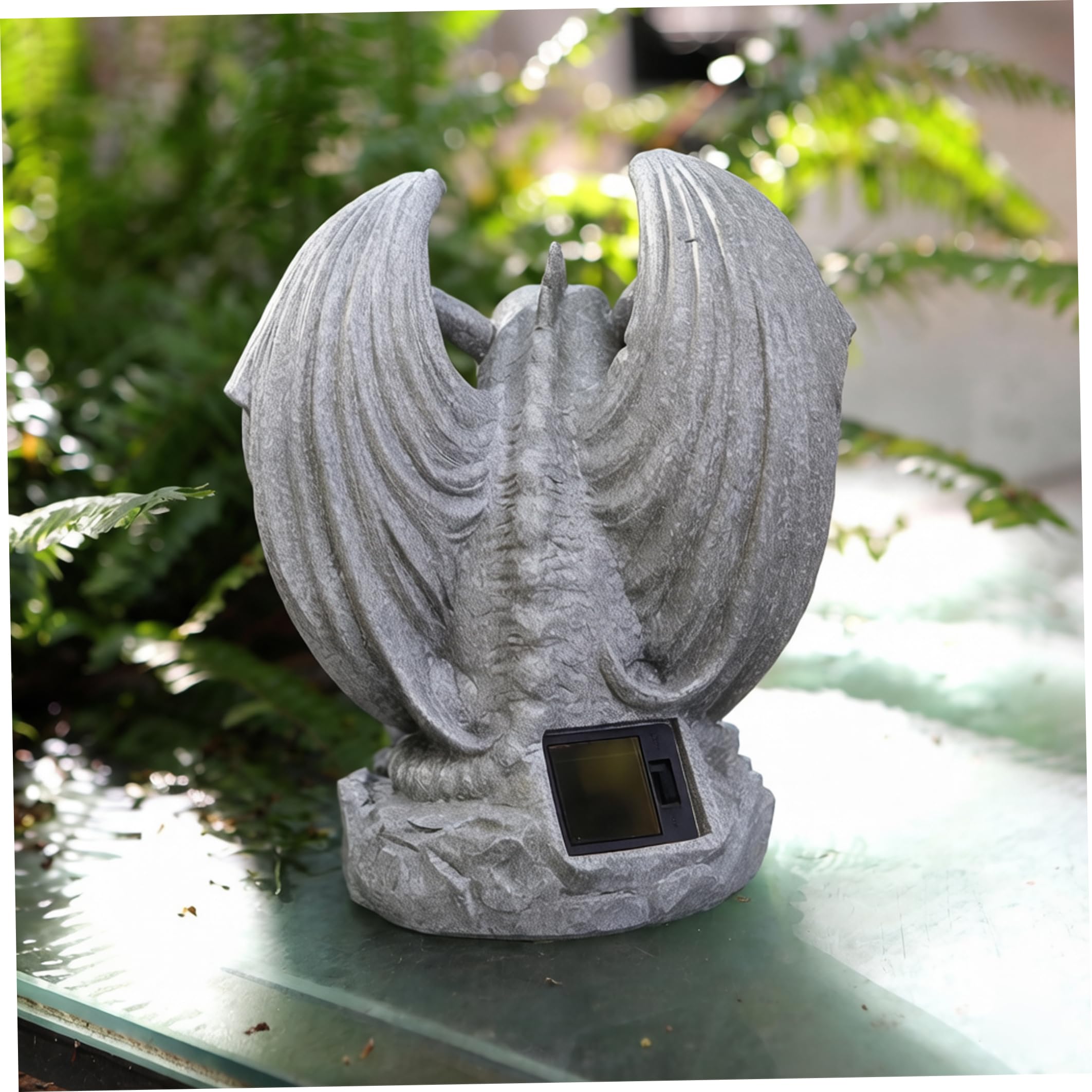 Luci per statuette Gargoyle, confezione da 2 statue per esterni di Halloween ad energia solare
