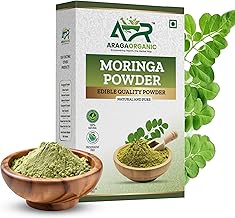 Araga Organic Pure Moringa Powder 250gm | Natural Edible Drumstick Leaf Powder for Weight Loss, Detox and Energy | Rich in Vitamins, Protein and Fiber Healthy Superfood for Daily Nutrition