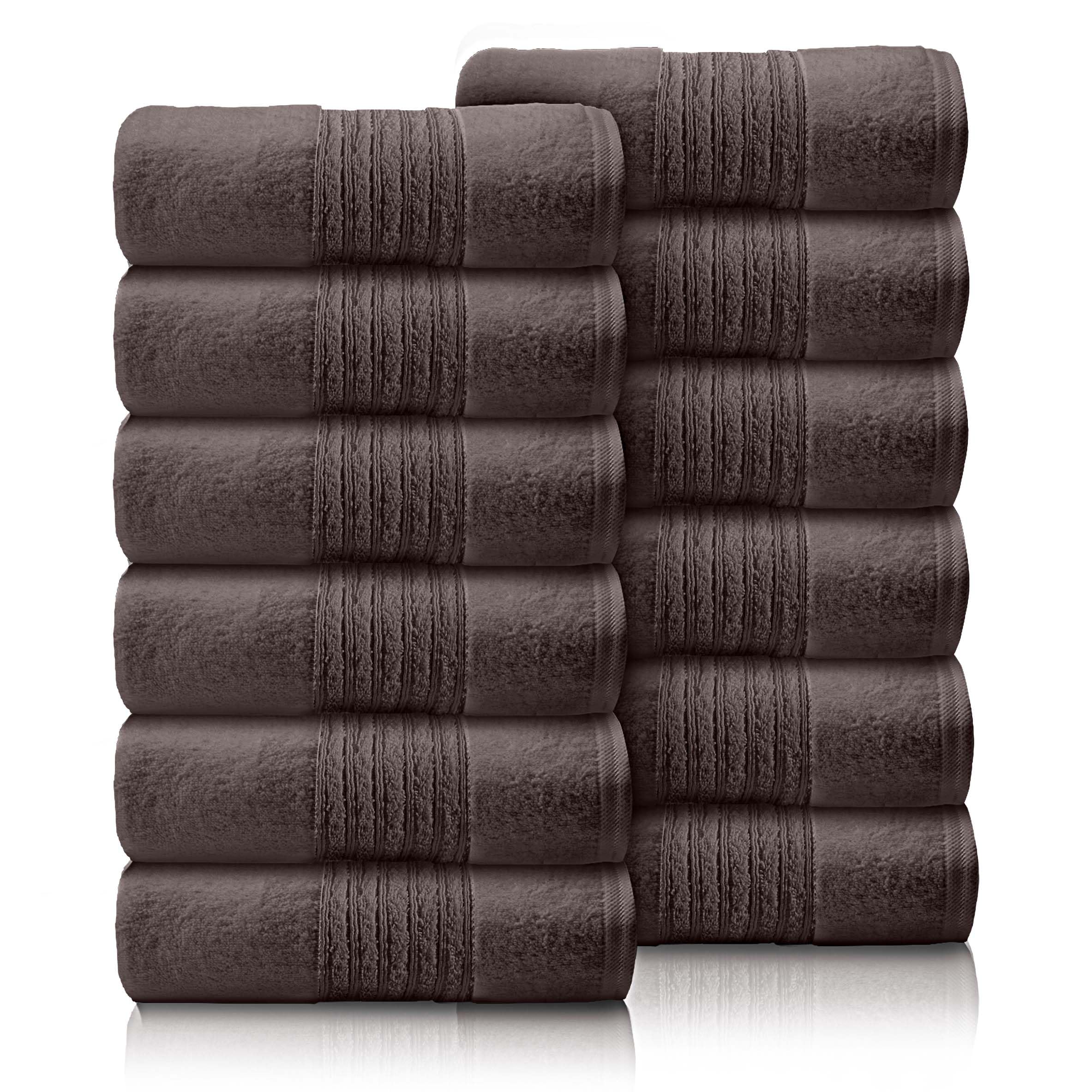 GC GAVENO CAVAILIA 12 Pack Face Towels Set (30x30 CM), Cotton Face Cloths