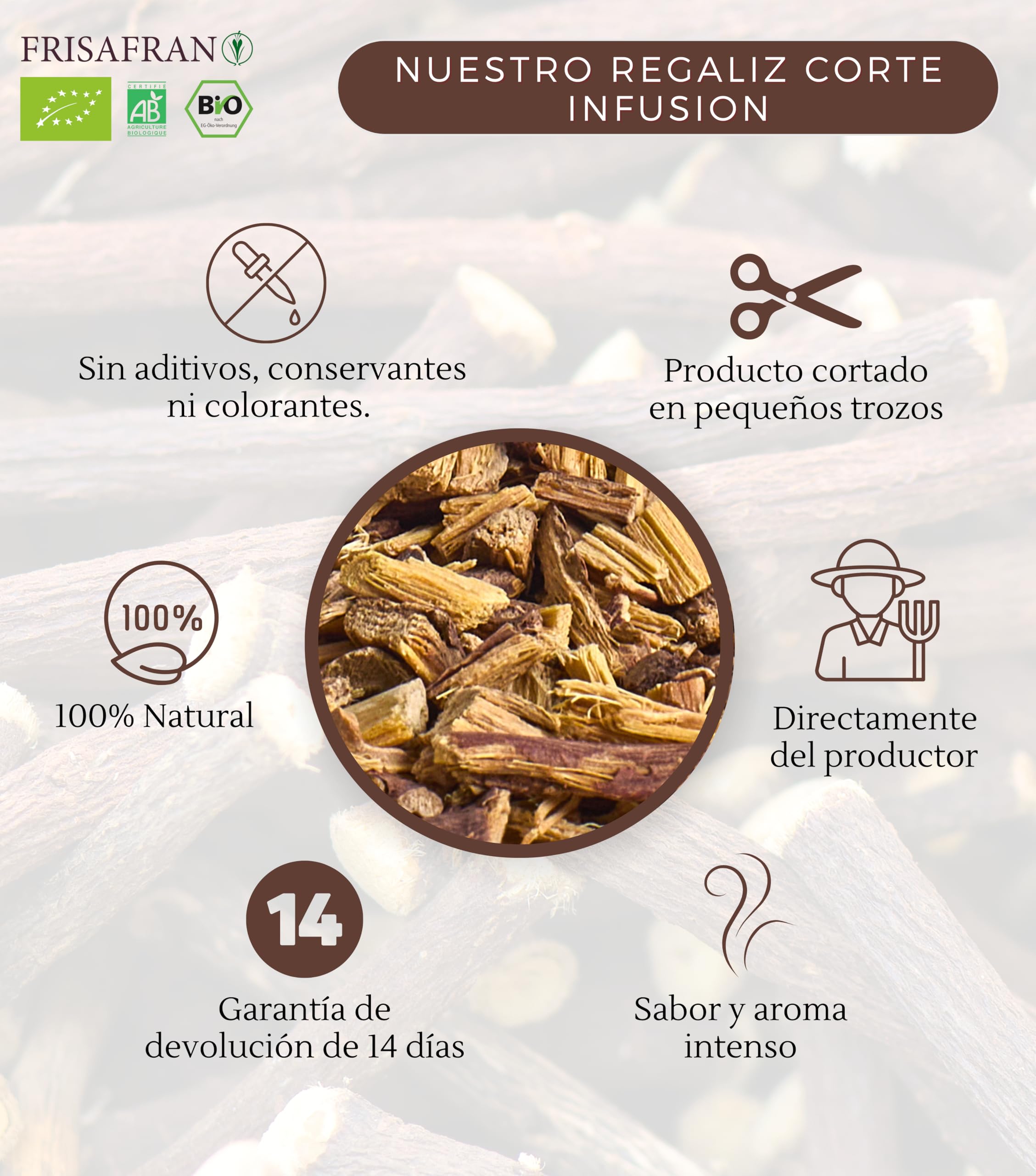 Ekologiczny Regaliz de palo Corte Infusión 200g