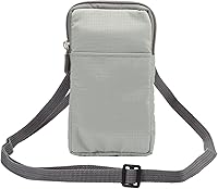 Vista 6 de Bolsa de clip para cinturón para teléfono celular, funda de hombro para teléfono celular, funda de hombro vertical de 6.0 pulgadas para viajes al