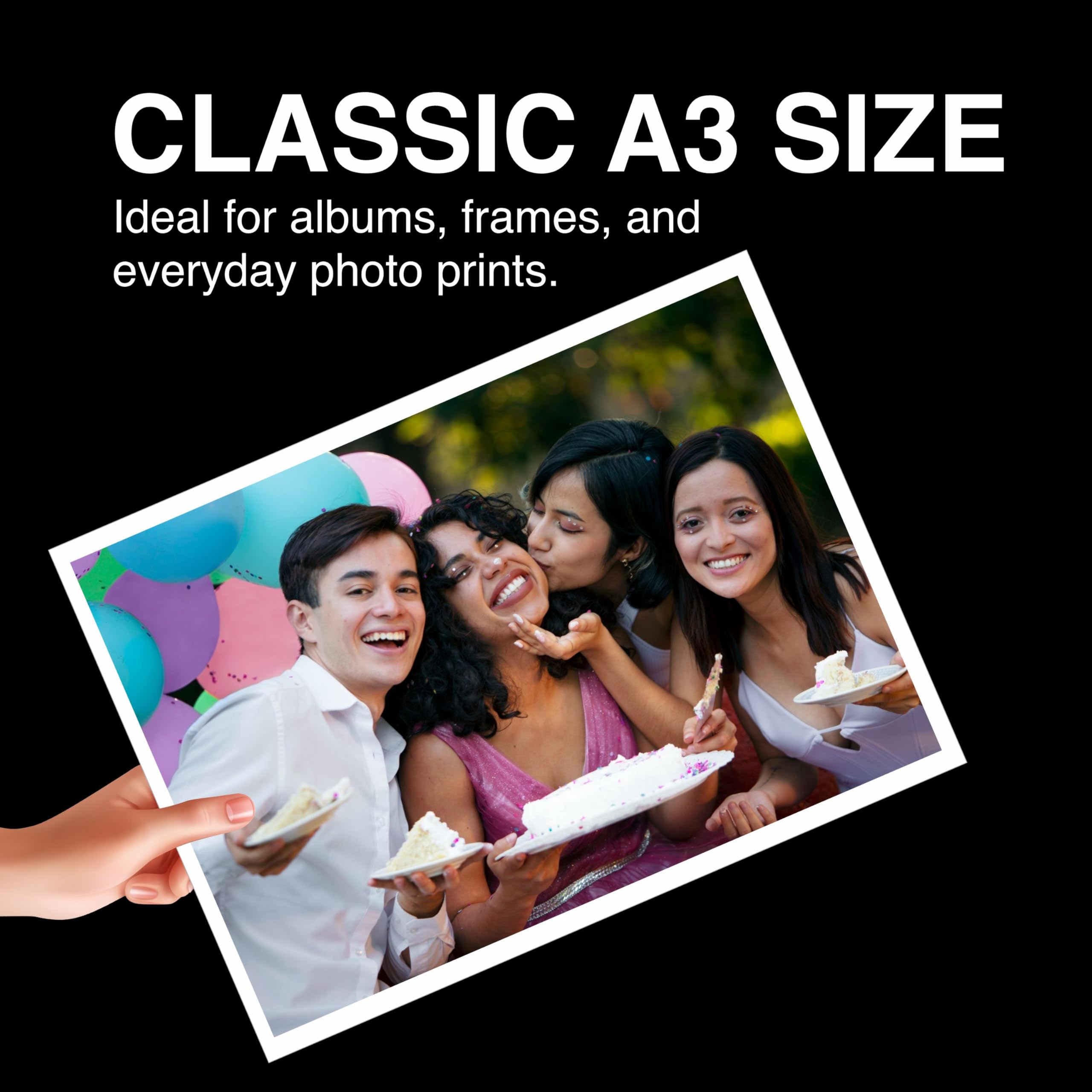 Kodak 180 GSM A3 Glossy Photo Paper – Water Resistant, Pack of 20 sheets, Compatible with all Inkjet Printers — Amazon image 4
