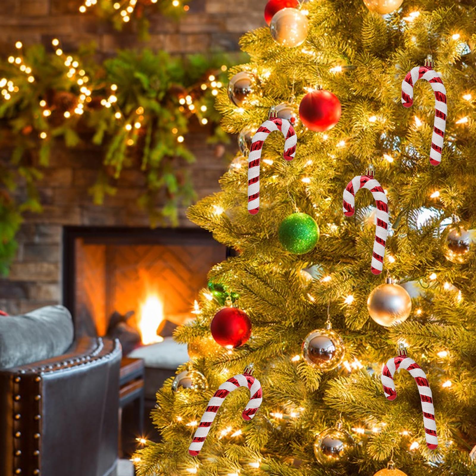 Décorations De Noël En Sucre D'orge Et Sucettes – Décorations Des