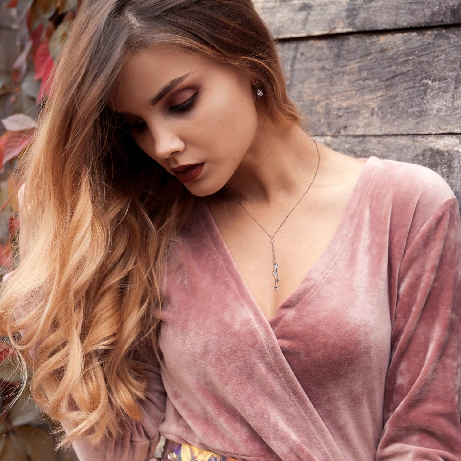 Dainty .50 Ct Round Bezel Brilliant Cut AAA Cubic Zirconia Simulated Gemstone Colors CZ Solitaire Dangle Drop Earrings Lever Back 14k Rose Gold Plated .925 Sterling Silver