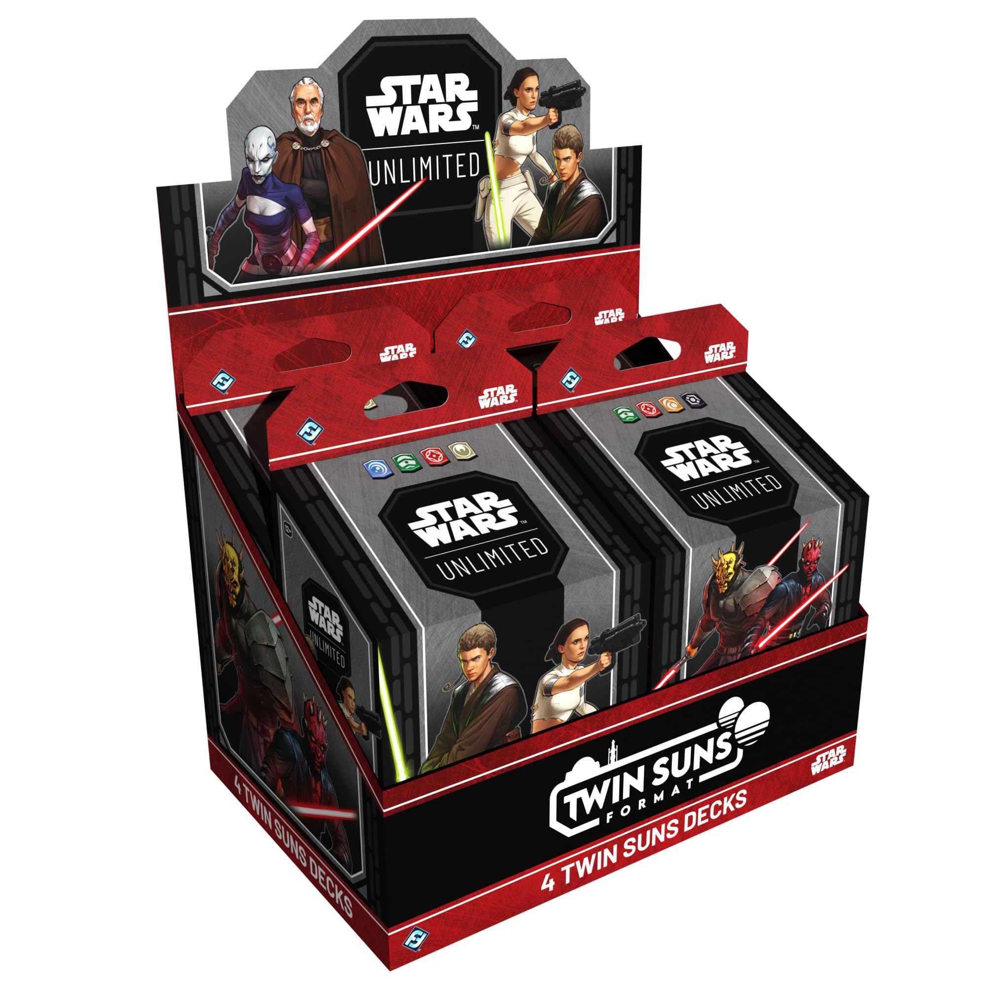Amazon.com: Star Wars: Unlimited TCG Twin Suns Deck Display - 4