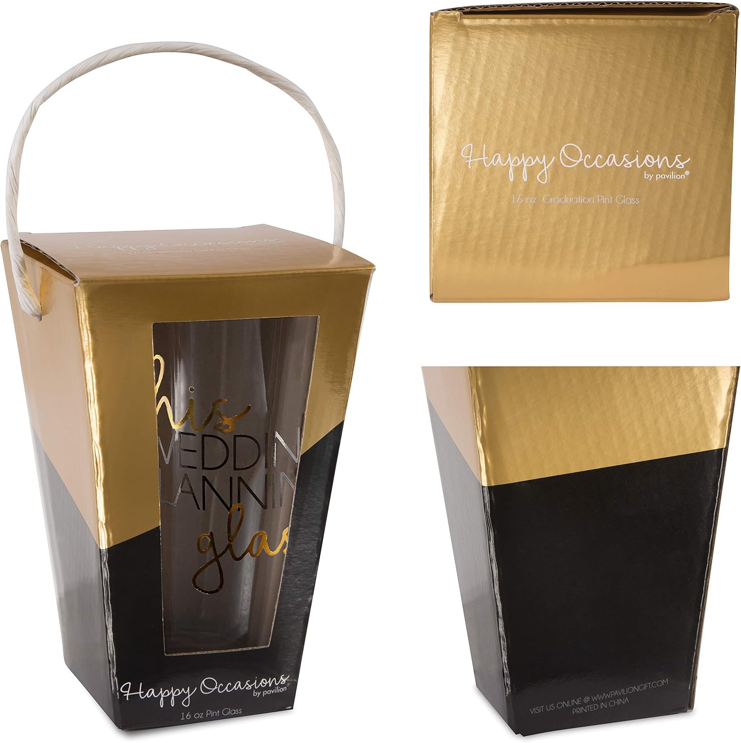 Pavilion Gift Company - His Wedding Planning Glass - 16 oz Pint Glass Tumbler