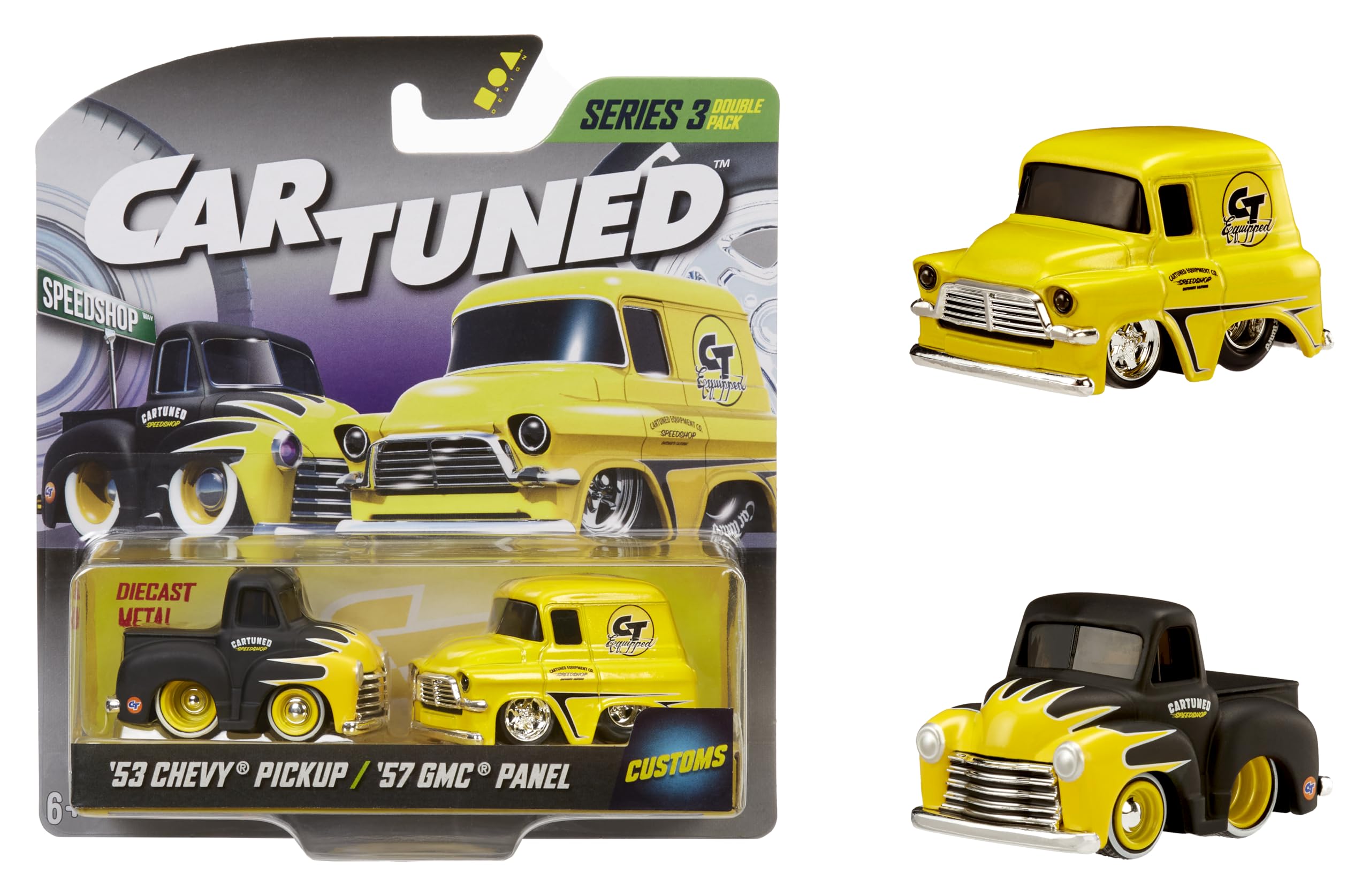 Amazon.com: CarTuned 2 Pack Asset Series 3 - Speedshop, 1953 Chevy