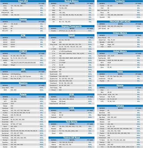 Miniatura 6 de Kayme Cubierta impermeable para ATV resistente para todo tipo de clima, cubierta para cuatro ruedas, protección contra el sol y la nieve, se adapta