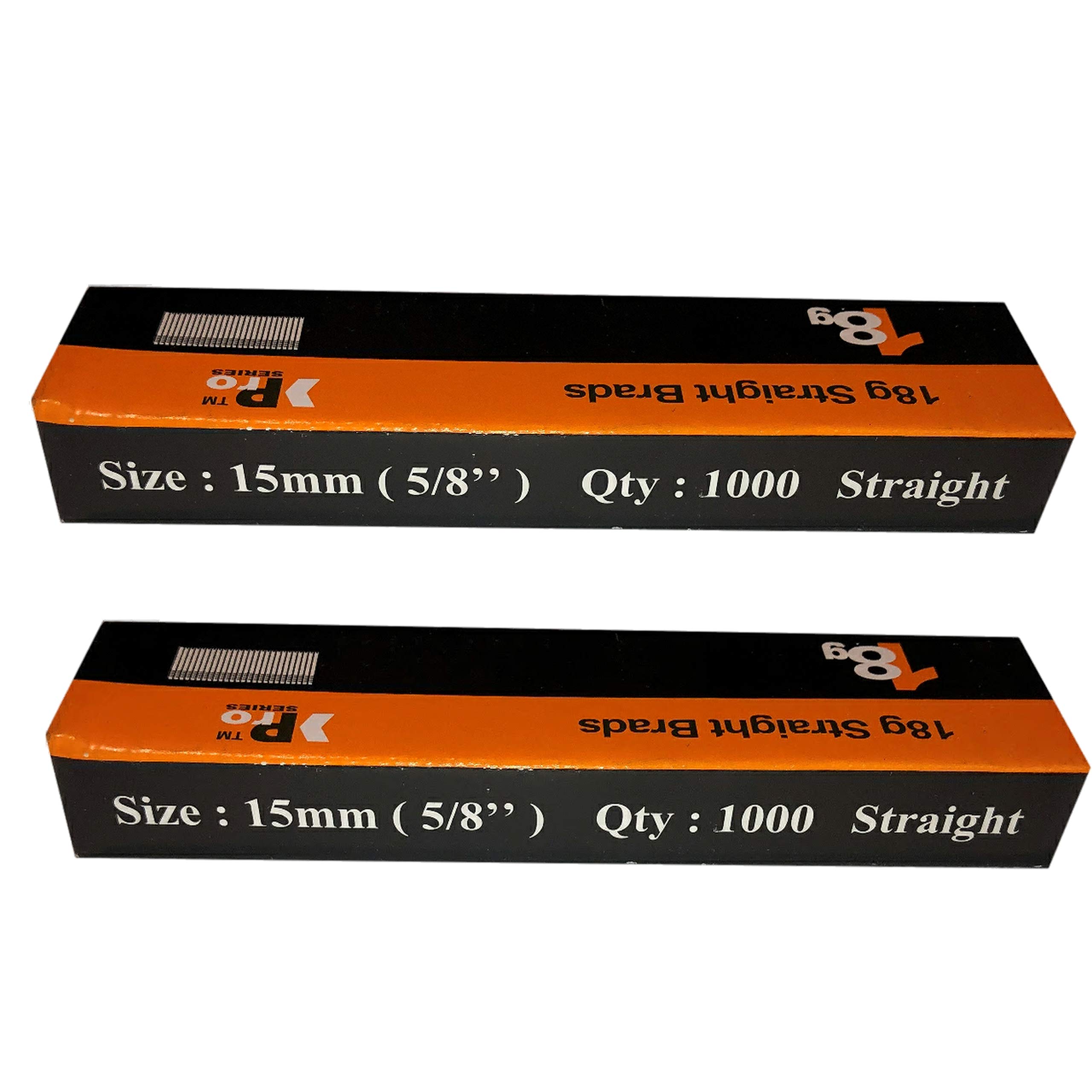 18 Gauge Brads: Size 15mm Brads (2000 Brad Handy Pack)
