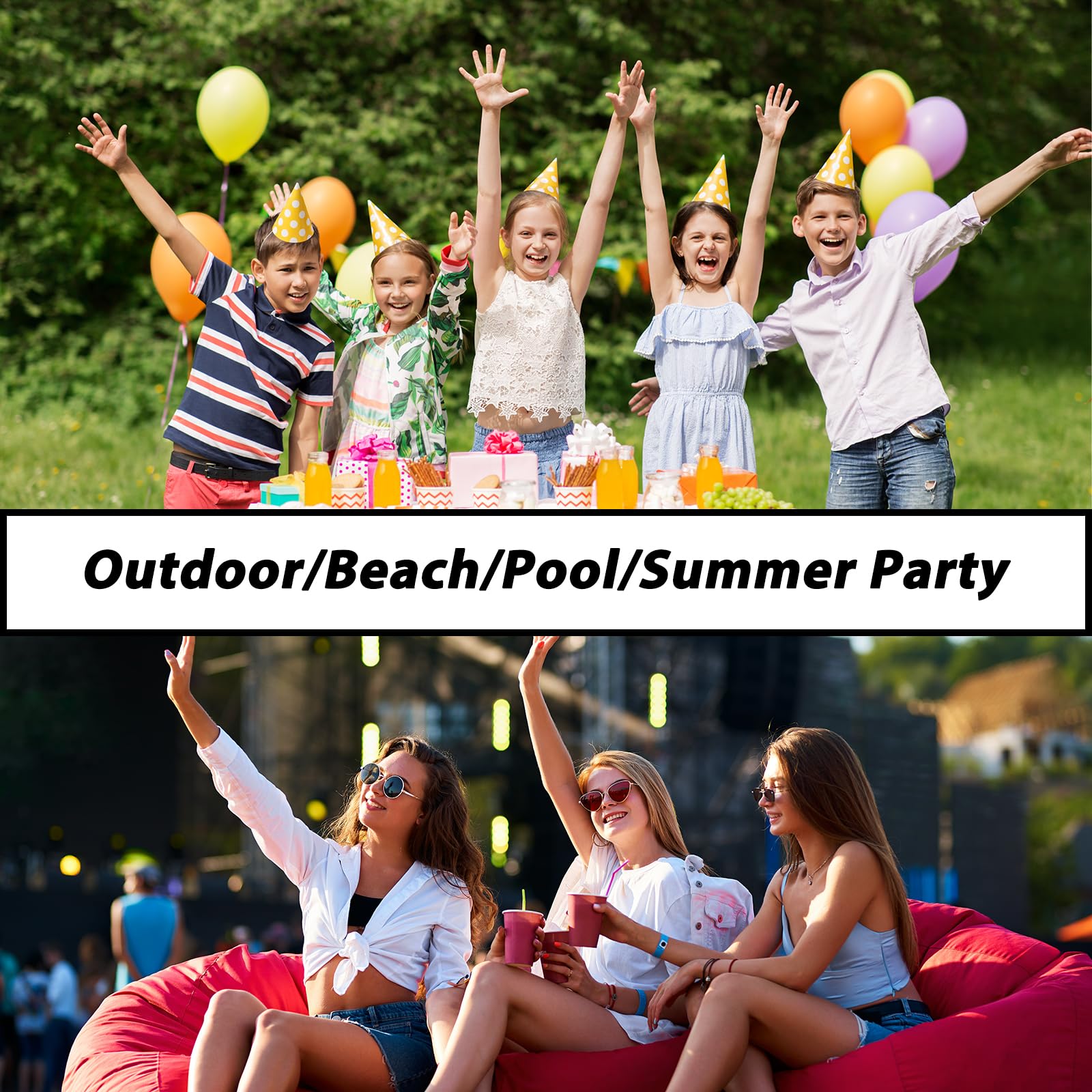 100 lentes de sol de neón con protección UV