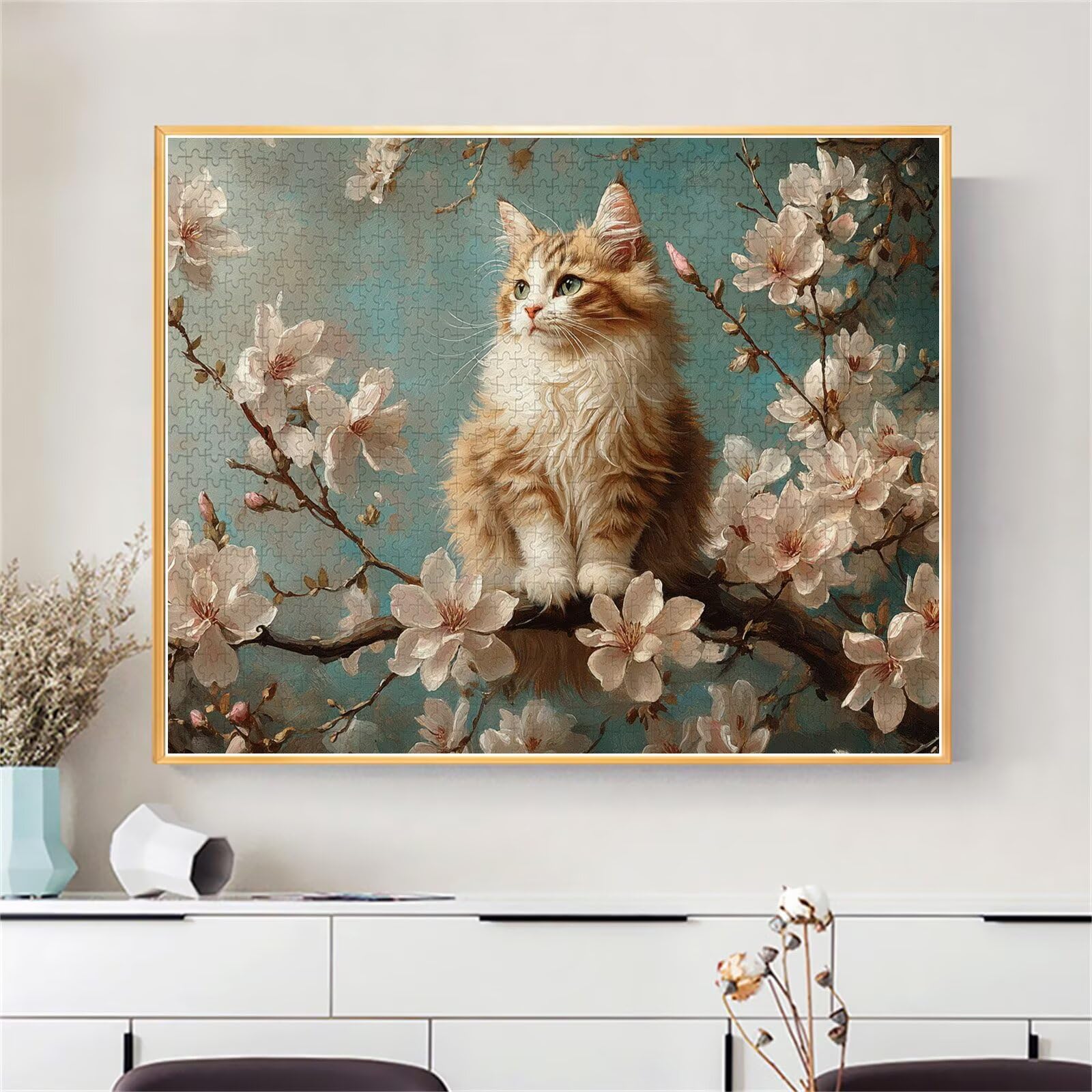 Puzzle Erwachsene 2000 Teile Katze Blume Educa Jigsaw für Kinder ab 8 Jahren Mädchen Jungen, Erwachsene Impossible Klassische Puzzles Schwer, Anspruchsvoll Spielspaß, Als Geschenke 70x99cm t-694