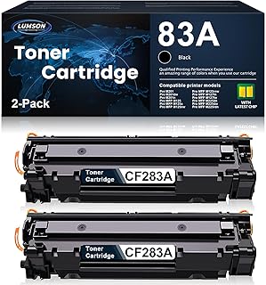 83A Toner Cartridge CF283AD Black Replacement for HP 83A Toner Pro MFP M127fn M127fw M125a M125rnw M125nw M201dw M201n M225dn M225dw Printer Ink 2 Pack