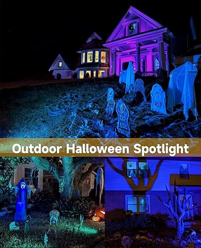 Miniatura 8 de Foco de Navidad para exteriores con temporizador, 12 V, metal RGB que cambia de color, impermeable, iluminación LED de paisaje, luces para