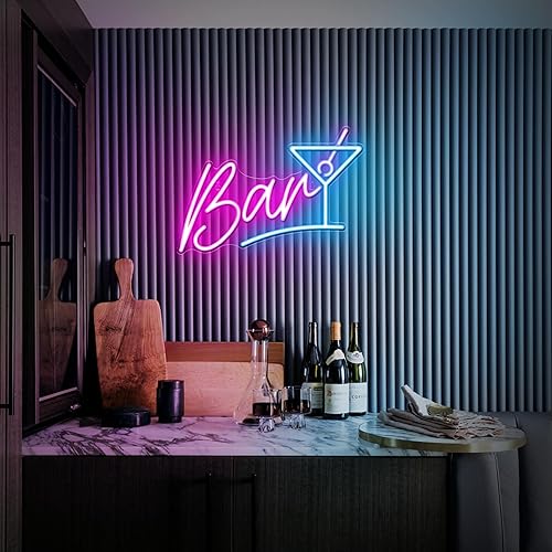 Miniatura 2 de Kavaas Letrero de neón de bar para bar en casa, letrero de barra LED para hombre, cueva, pub, cóctel, fiesta, el mejor regalo para marido, padre,