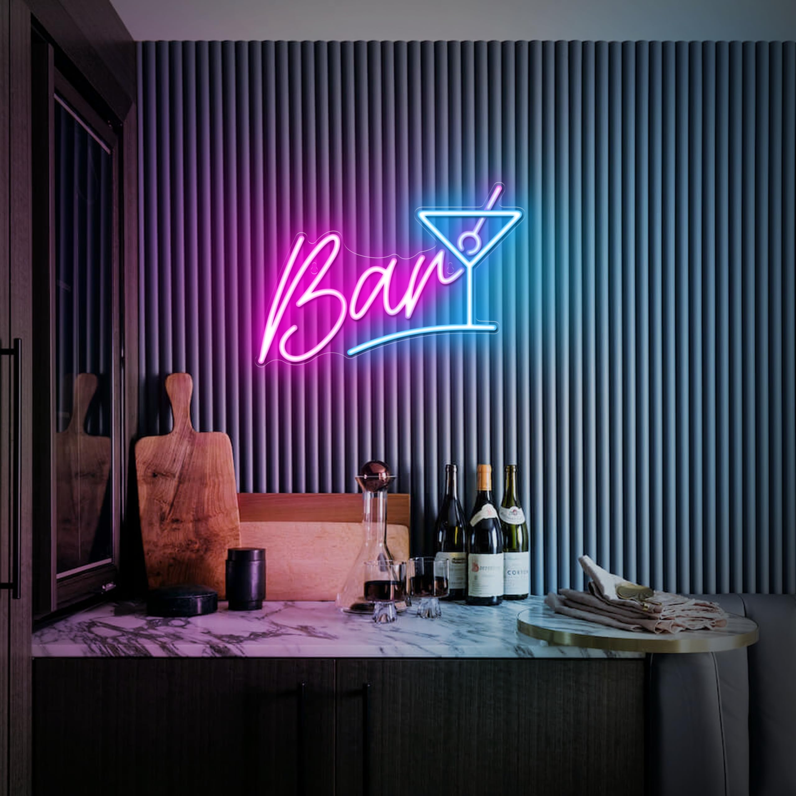 Kavaas Bar Neon Sign for Home Bar, LED Bar Sign for Man Cave Pub Cocktails Party - Best Gifts for Husband, Father, Birthday, Christmas