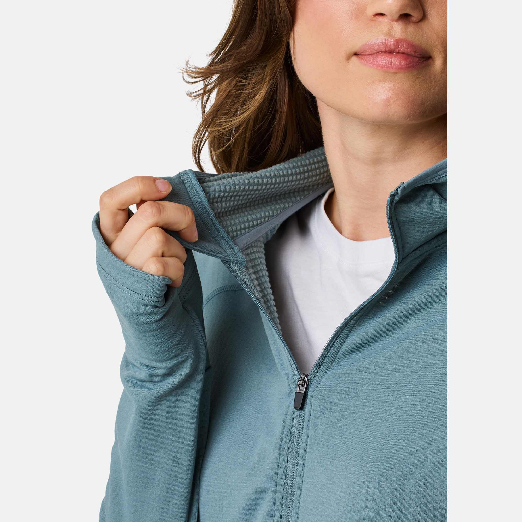 Swedemount Ultra Light Tech Midlayer con Cappuccio Donna Maglione Allenamento Leggero Traspirante