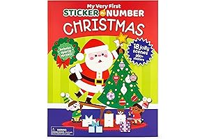 My Very First Sticker by Number Christmas Activity Book for Toddlers